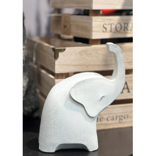 Elefant Vit 20 cm