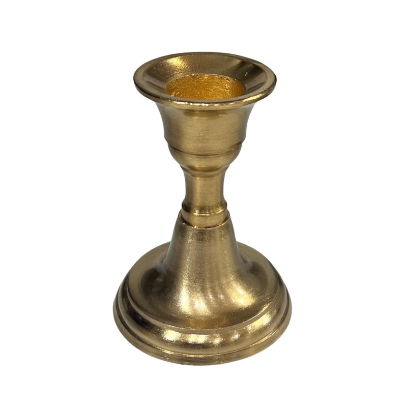 Ljusstake Metall Guld 8 cm Ljusstake Metall Guld 8 cm