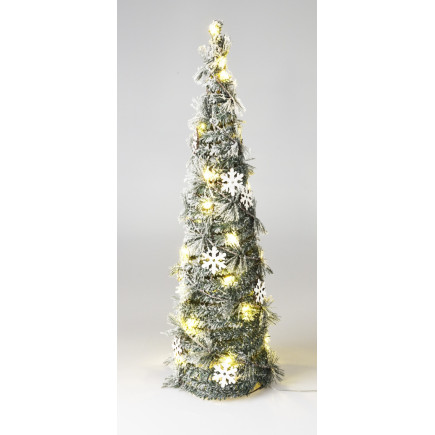 Julkon med Snö LED-belysning Belysning Timer 60 cm
