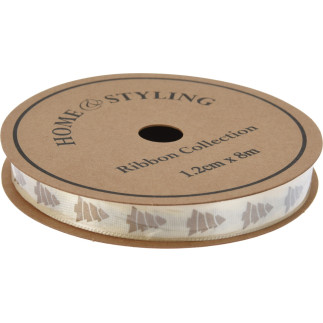 Band Textil Vitt Jul 8 meter