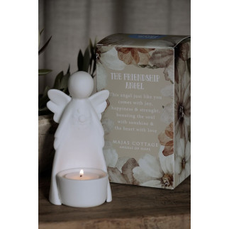 Majas Cottage Ängel Ljushållare Vänskap Gåvobox 