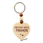 Nyckelring Världens Bästa Farmor Trä Hjärta Wooden Heart