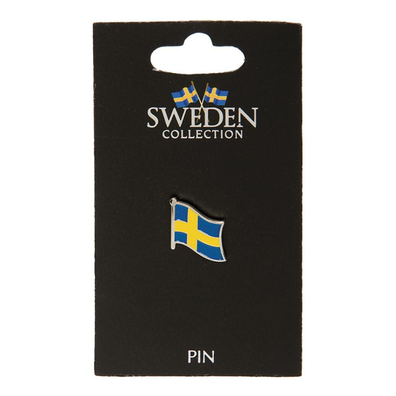 Pin Brosch Souvenir Sverige Flagga
