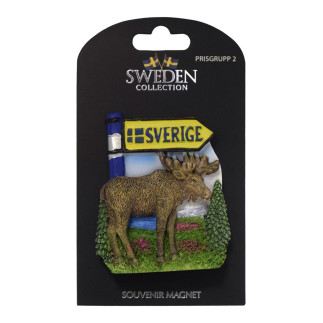 Magnet Älg Sweden