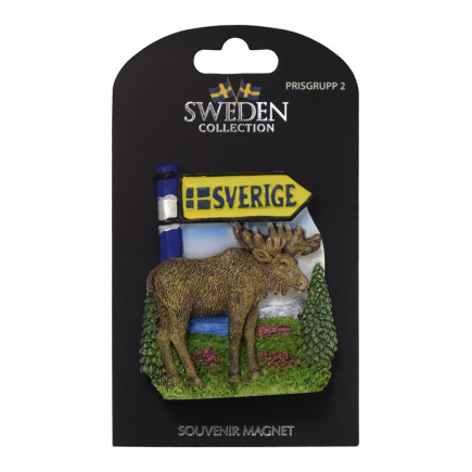 Magnet Älg Sweden