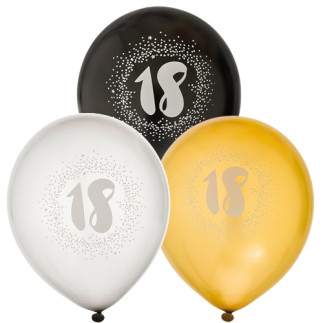 Ballong 18 år 6-pack Latex