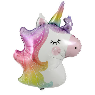 Ballong Unicorn Enhörning Folie 60 cm