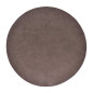 Underlägg Läder/skinnlook grå Runda Tablett