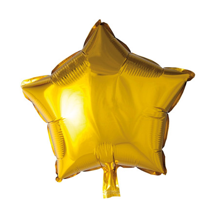 Ballong Stjärna Guld Folie 46 cm