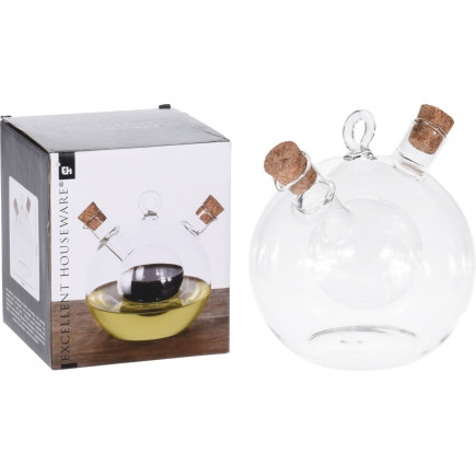 Flaska Glas Olja & Vinäger 12 cm