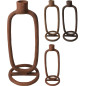 Ljusstake Metall Rödbrun 24 cm