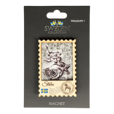 Souvenir Magnet Frimärke Viking