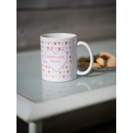Mugg Världens Bästa Mamma Keramik 10 cm