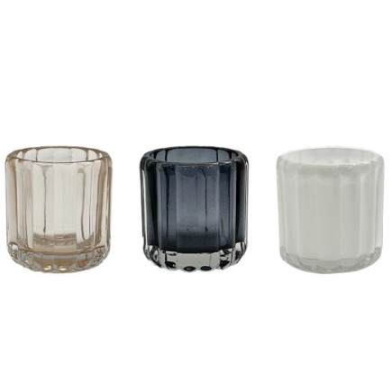 Ljushållare Glas Beige 8,5 cm