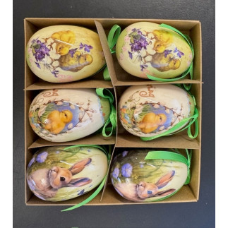 Påskägg 6-pack 6 cm