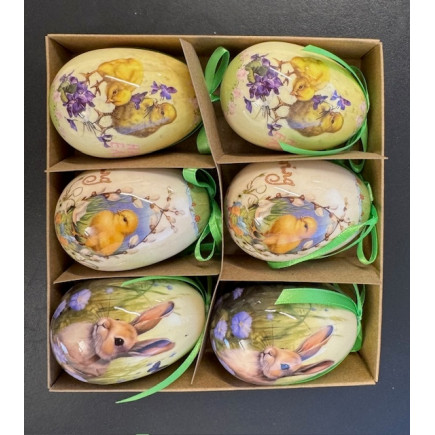 Påskägg 6-pack 6 cm