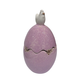 Påskägg Godisskål Rosa Porslin 14 cm