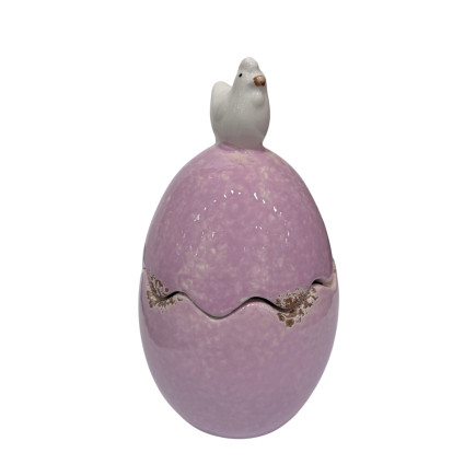 Påskägg Godisskål Rosa Porslin 14 cm