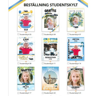 Studentskylt