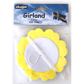 Girlang blå/gul 2,5 meter
