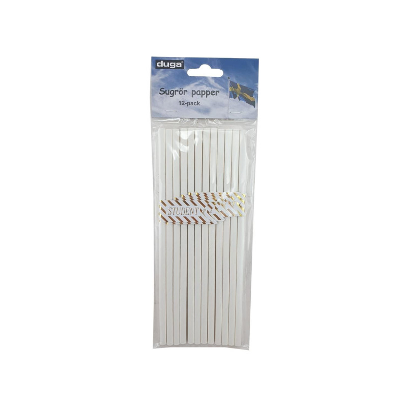 Sugrör Student papp 12-pack Sugrör Student papp 12-pack
