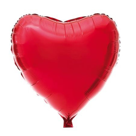 Ballong Hjärta Rött Folie 70x74 cm