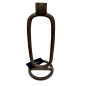 Ljusstake Metall Rödbrun 24 cm Ljusstake Metall Rödbrun 24 cm