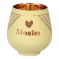 Lykta Moster Glas Mirror Candle med text Ljuslykta