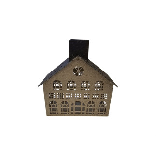 Lykta Hus Beige 20 cm