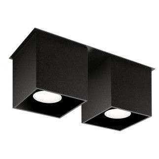 Taklampa QUAD 2 svart