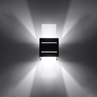 Vägglampa LORETO svart
