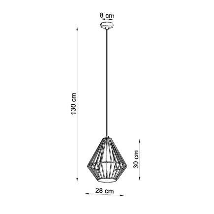 Pendel lampa DEMI svart