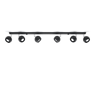 Taklampa OCULARE 6L svart