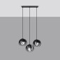 Pendel lampa TULOS 3L svart