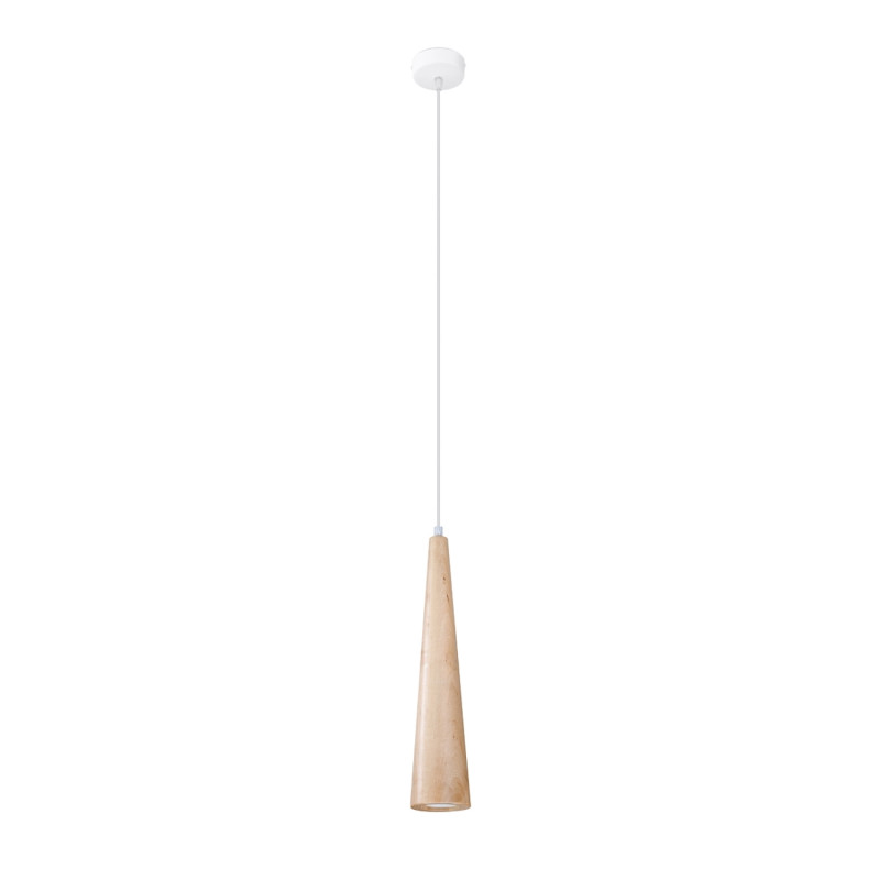 Pendel lampa SULA 1 naturträ