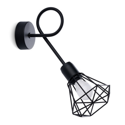 Vägglampa ARTEMIS 1S svart