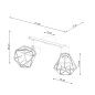 Taklampa ARTEMIS 2 svart Taklampa ARTEMIS 2 svart