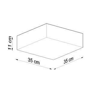 Taklampa HORUS 35 svart