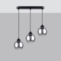 Pendel lampa ALINO 3 svart
