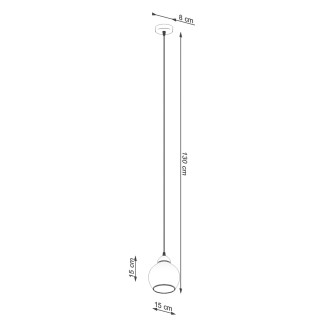Pendel lampa ALINO 1 svart
