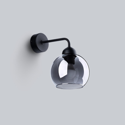 Vägglampa ALINO 1 svart