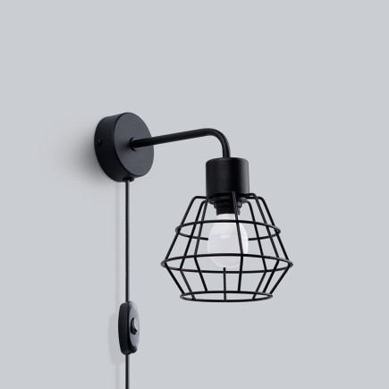 Vägglampa SUBA svart