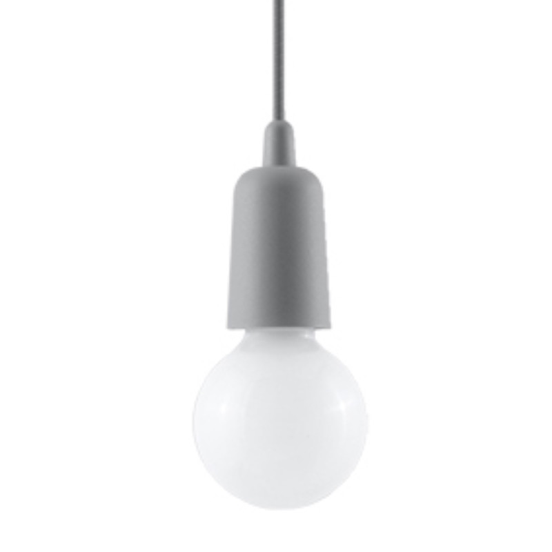 Pendel lampa DIEGO 1 grå Pendel lampa DIEGO 1 grå