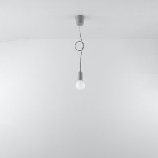 Pendel lampa DIEGO 1 grå