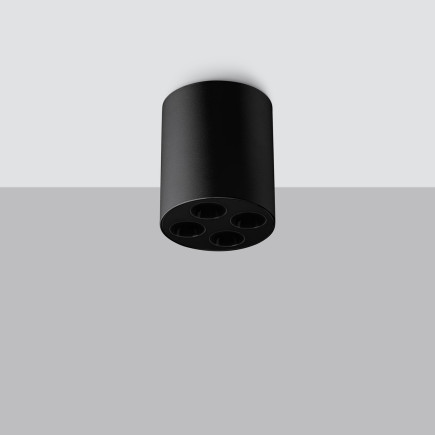 Taklampa ZOE svart LED