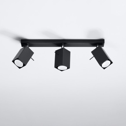 Taklampa MERIDA 3 svart