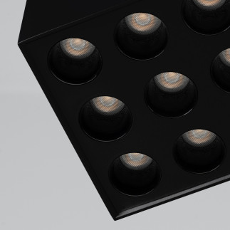 Taklampa OZZY svart LED