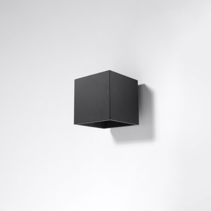 Vägglampa QUAD 1 svart