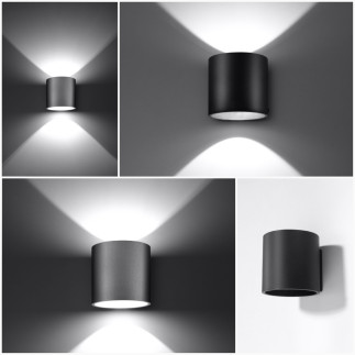 Vägglampa ORBIS 1 svart