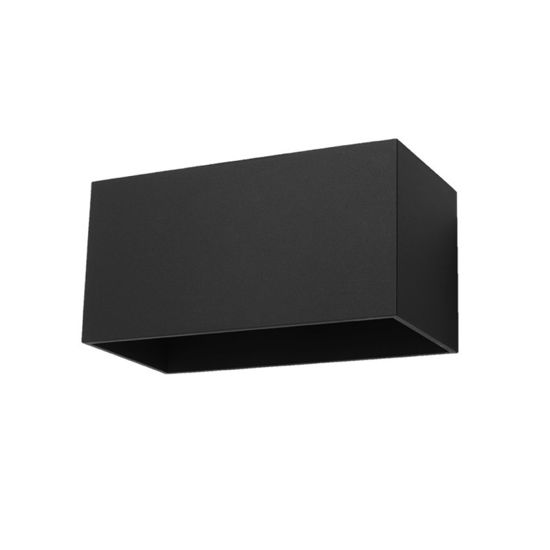 Vägglampa QUAD MAXI svart
